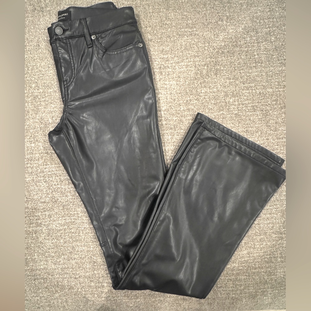 Banana Republic Flare Leather Pants